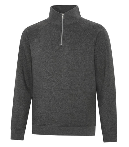 Premium Fleece Sweater: Quarter Zip - F2042 - Charcoal