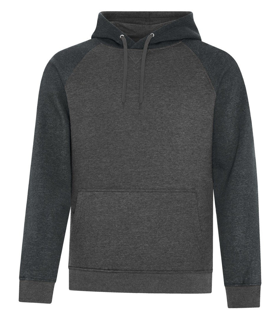 Premium Fleece Sweater: Two Tone - F2044 - Charcoal/Black