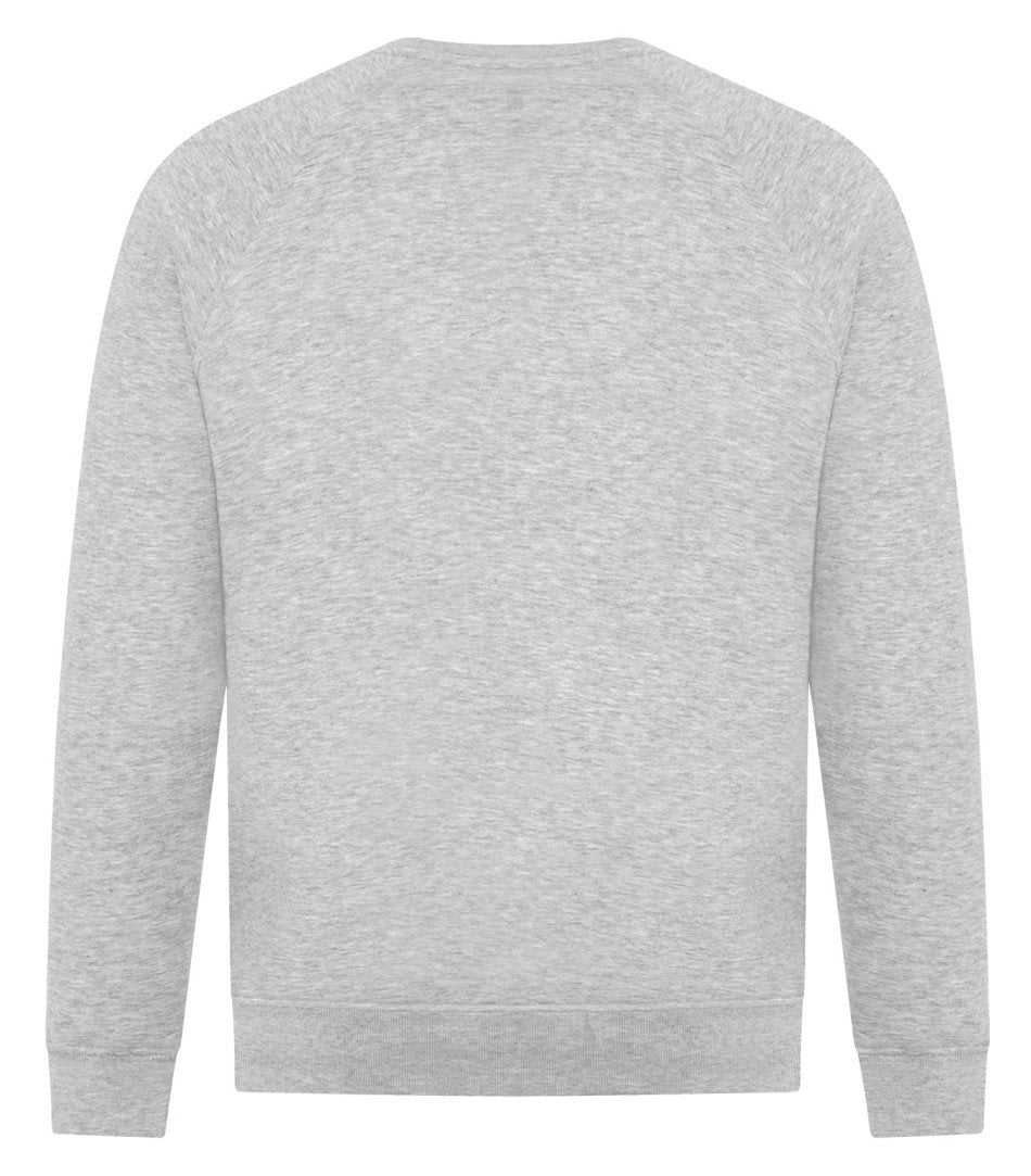 Premium Fleece Sweater: Crew Neck - F2046 - Athletic Grey - back