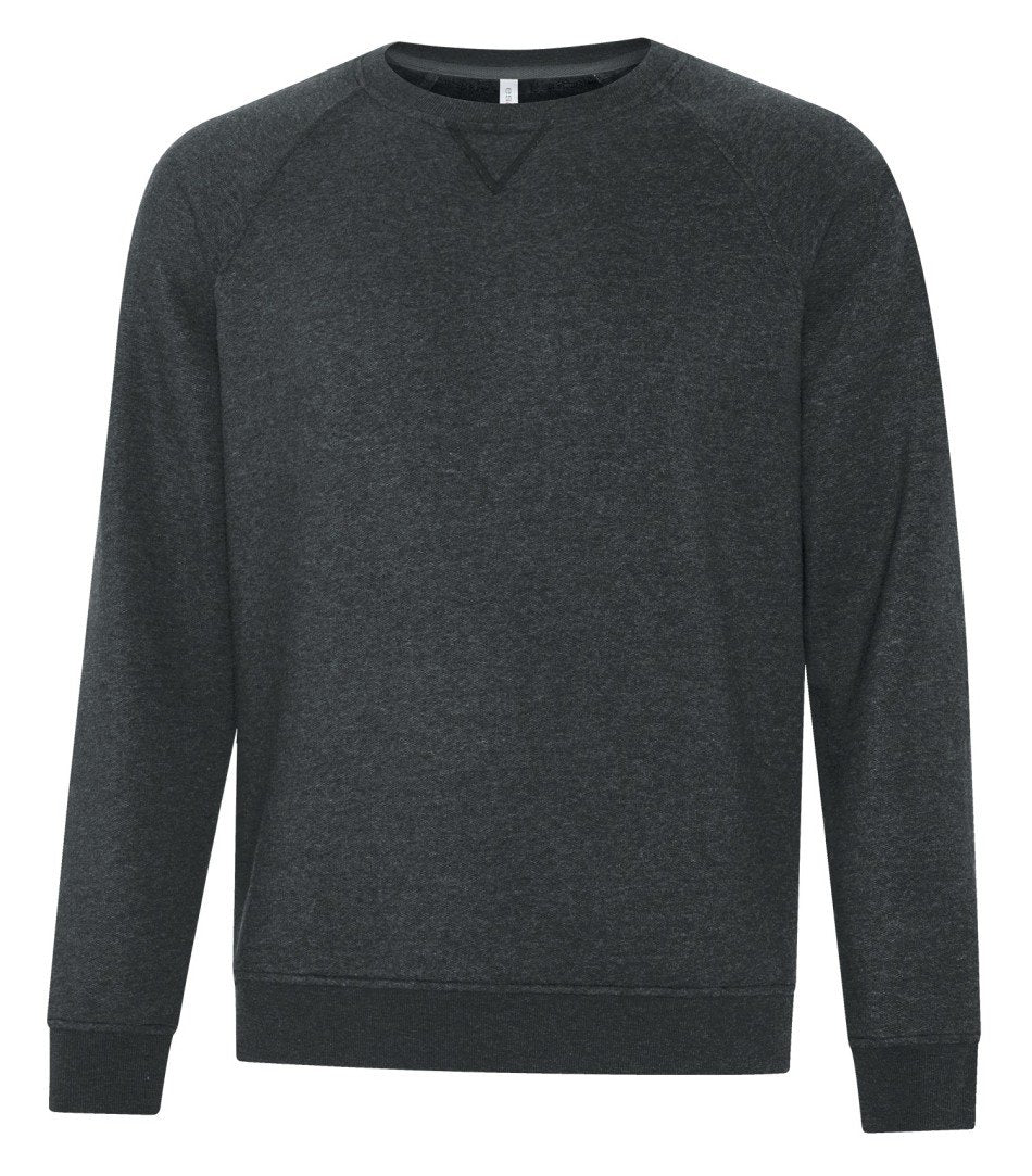 Premium Fleece Sweater: Crew Neck - F2046 - Black
