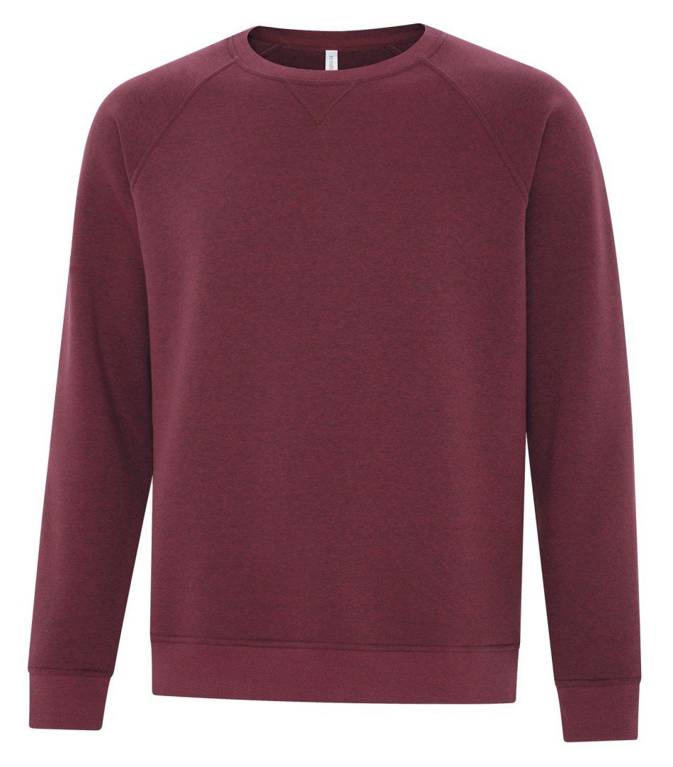Premium Fleece Sweater: Crew Neck - F2046 - Cardinal