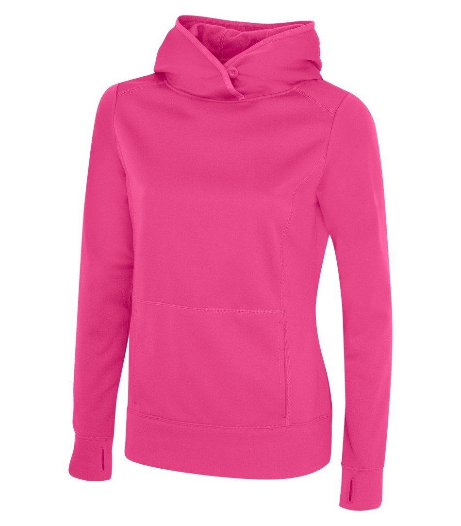 Performance Fleece Sweater:  Women's Cut Basic Solid Colours - L2005 - Extreme Pink