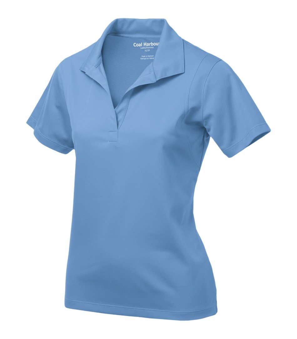 Basic Polo Shirt: Women's Cut Snag Resistant - L445 - Blue Lake