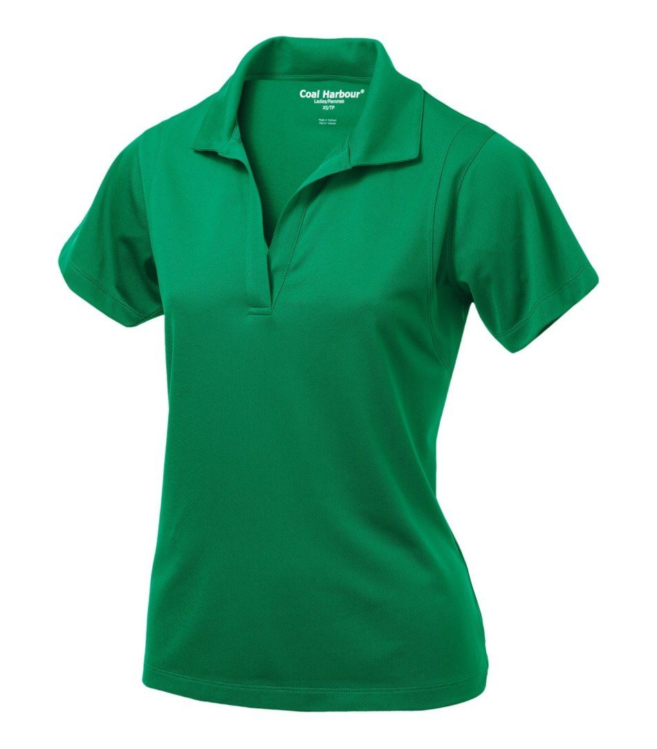 Basic Polo Shirt: Women's Cut Snag Resistant - L445 - Kelly Green