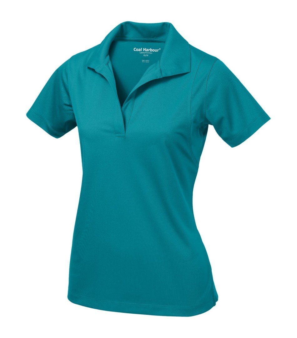 Basic Polo Shirt: Women's Cut Snag Resistant - L445 - Tropic Blue