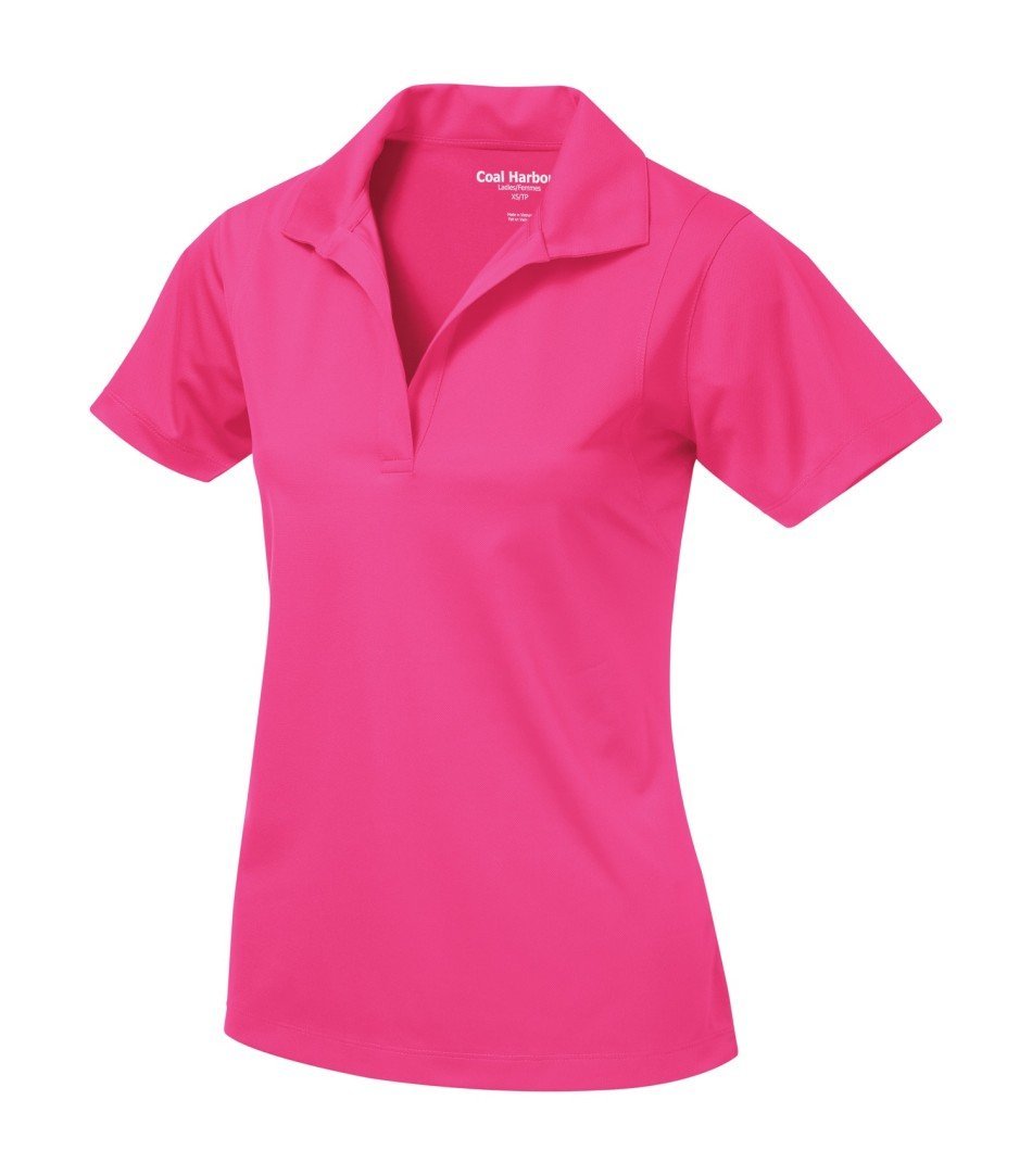 Basic Polo Shirt: Women's Cut Snag Resistant - L445 - Pink Raspberry