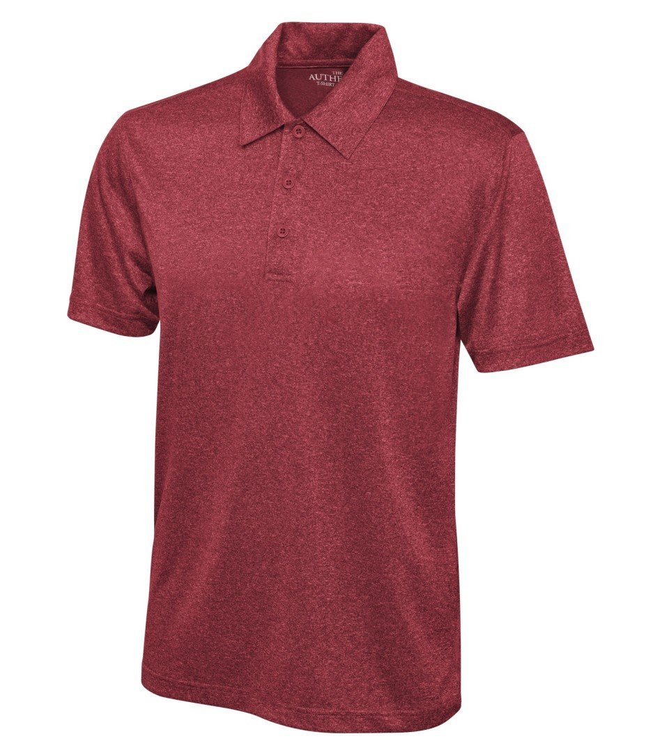 Basic Polo Shirt: Men's Cut Heather Pattern - S3518 - Cardinal Heather