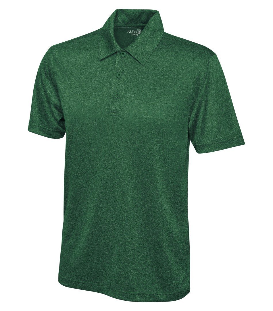 Basic Polo Shirt: Men's Cut Heather Pattern - S3518 - Forest Green Heather