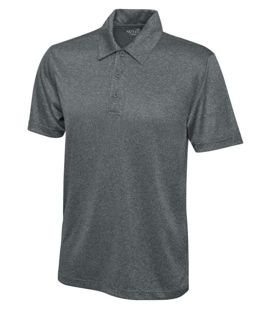 Basic Polo Shirt: Men's Cut Heather Pattern - S3518 - Graphite Heather