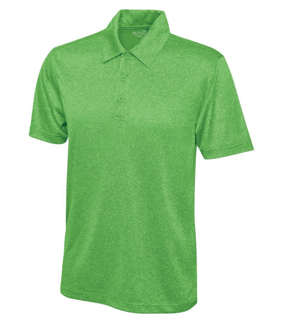 Basic Polo Shirt: Men's Cut Heather Pattern - S3518 - Turf Green Heather