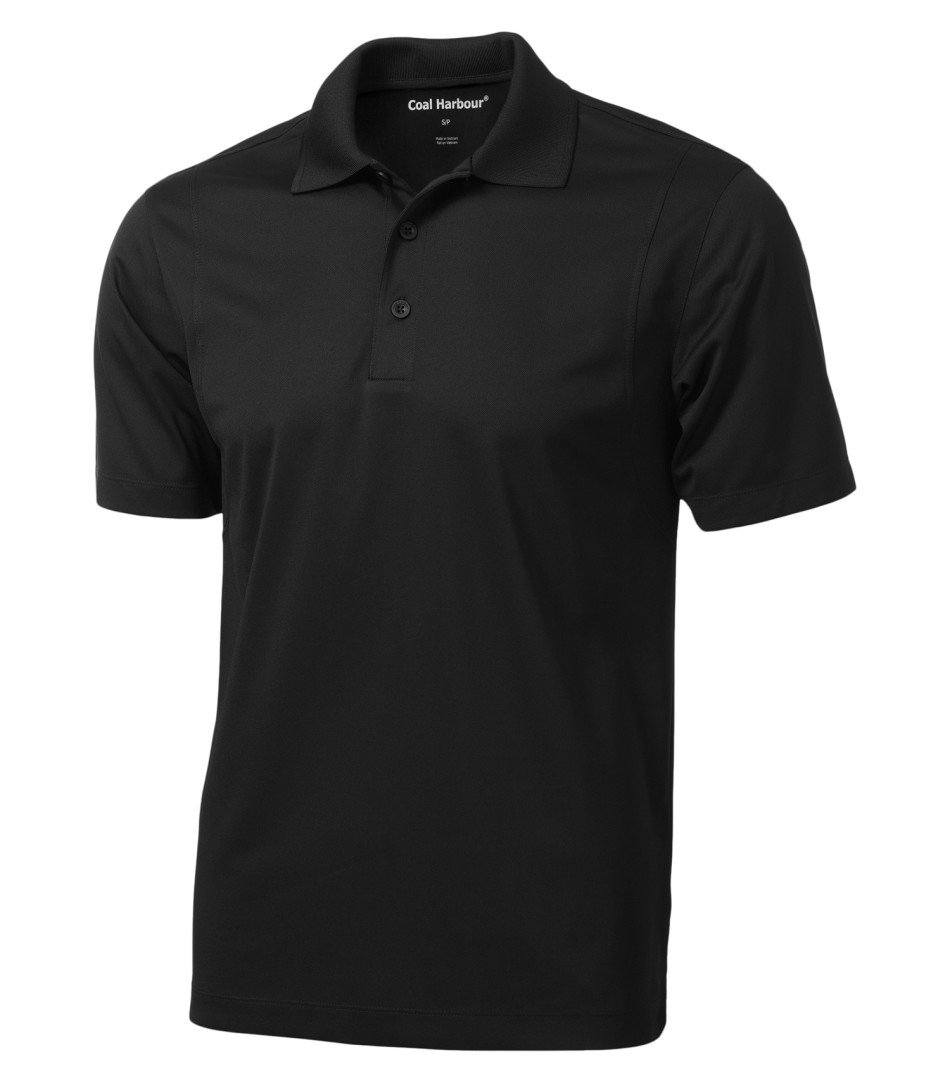 Basic Polo Shirt: Men's Cut Snag Resistant - S445 - Black