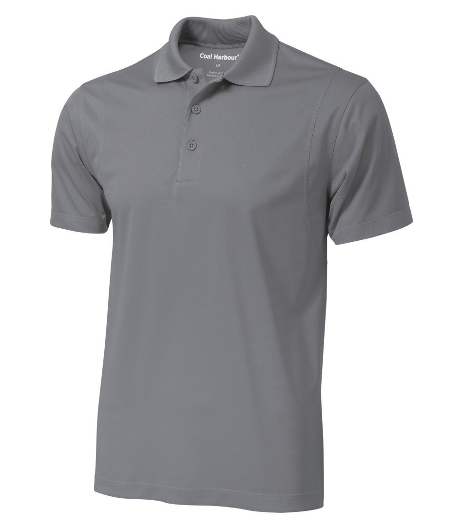 Basic Polo Shirt: Men's Cut Snag Resistant - S445 - Grey Concrete
