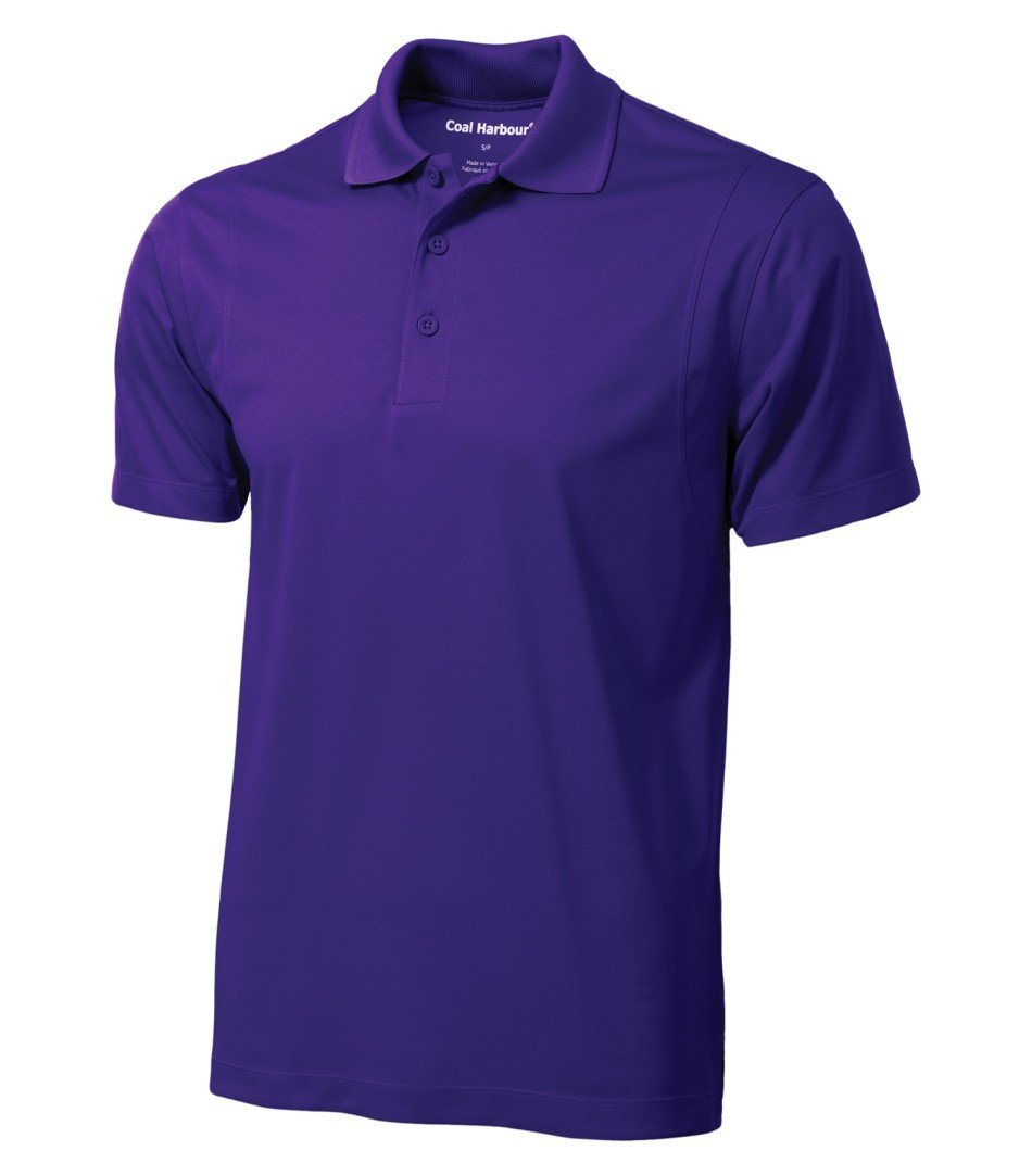 Basic Polo Shirt: Men's Cut Snag Resistant - S445 - Purple