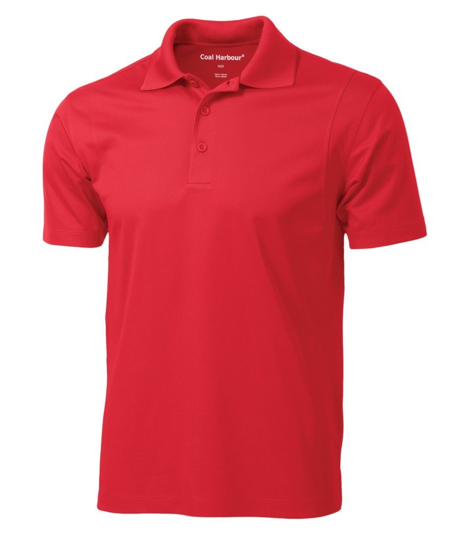 Basic Polo Shirt: Men's Cut Snag Resistant - S445 - True Red